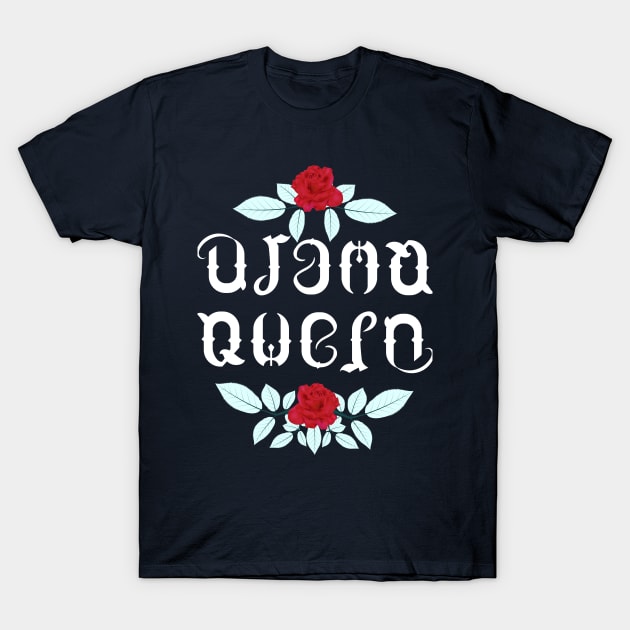 Drama Queen Ambigram T-Shirt by Tiomio